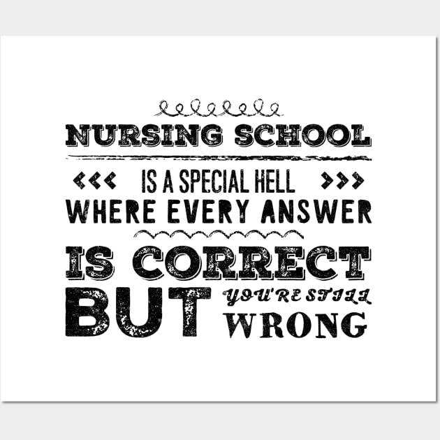 Funny Nursing Student Nurse Gift Idea Wall Art by EmergentGear